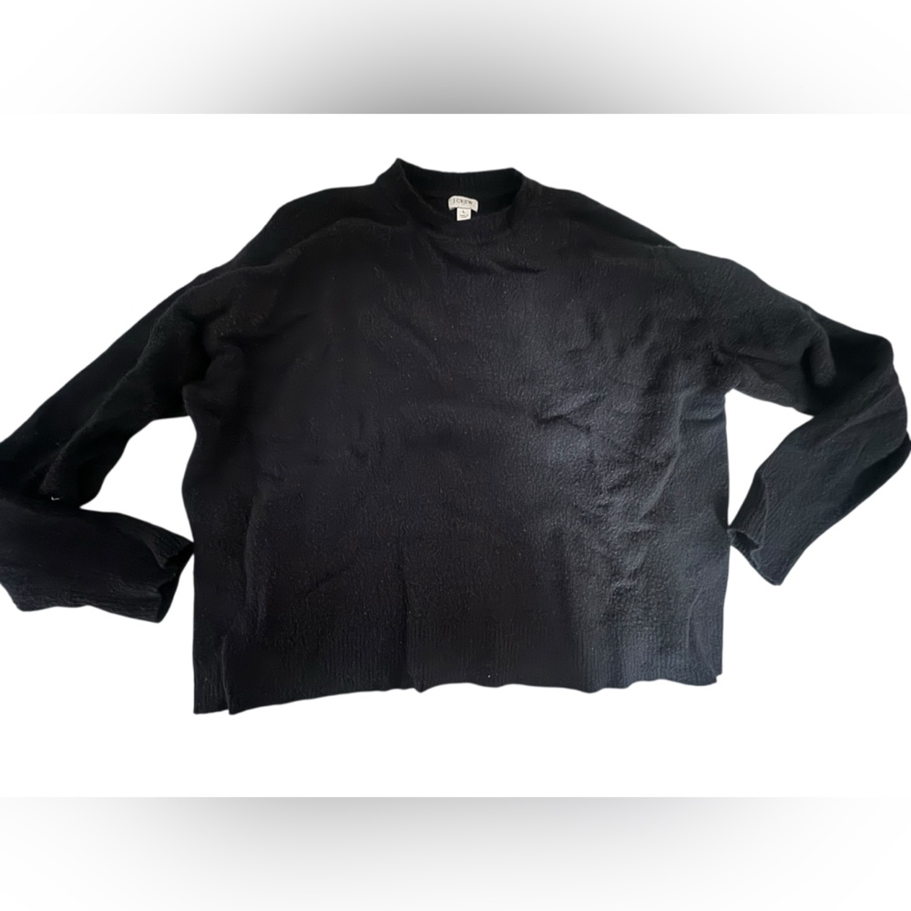 J. Crew Charcoal Textured Knit Sweater
